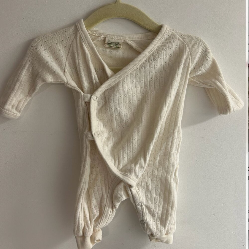 Nature Baby Pointelle Newborn Kimono